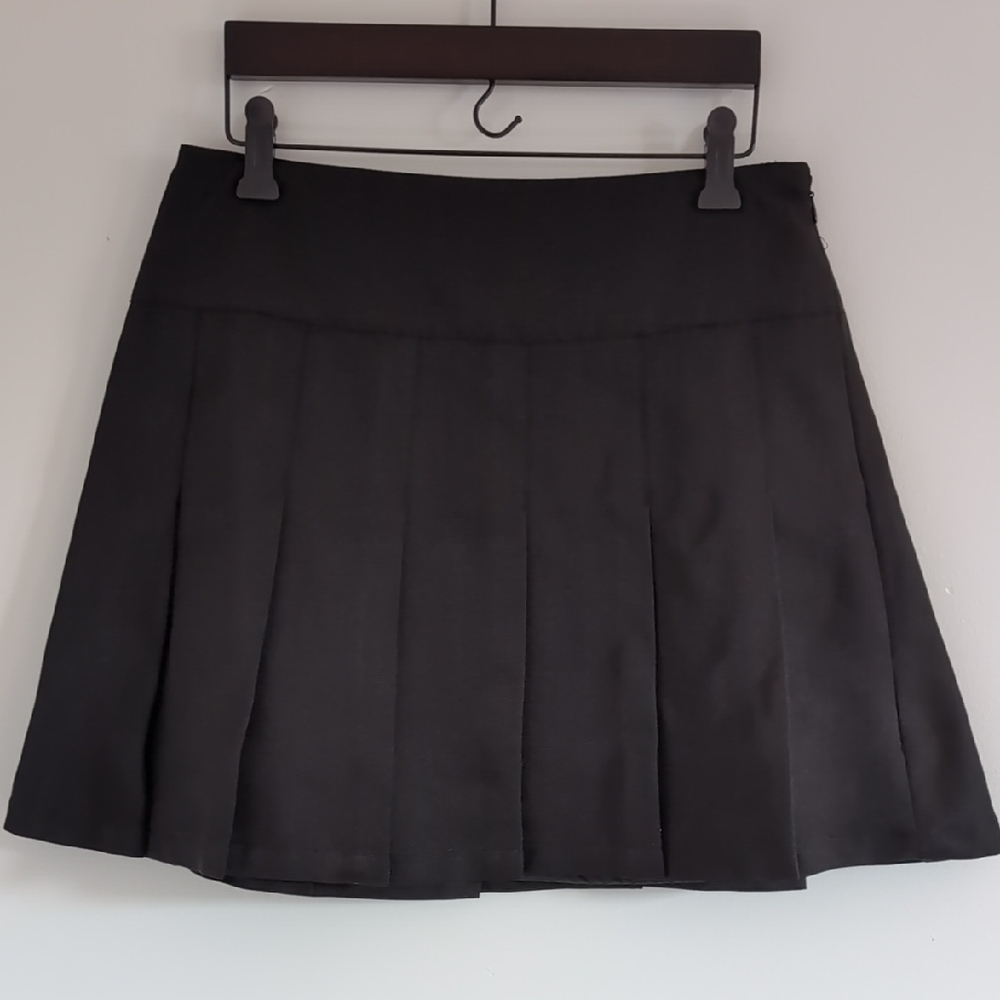 Only Elegant Black Pleated Mini Skirt